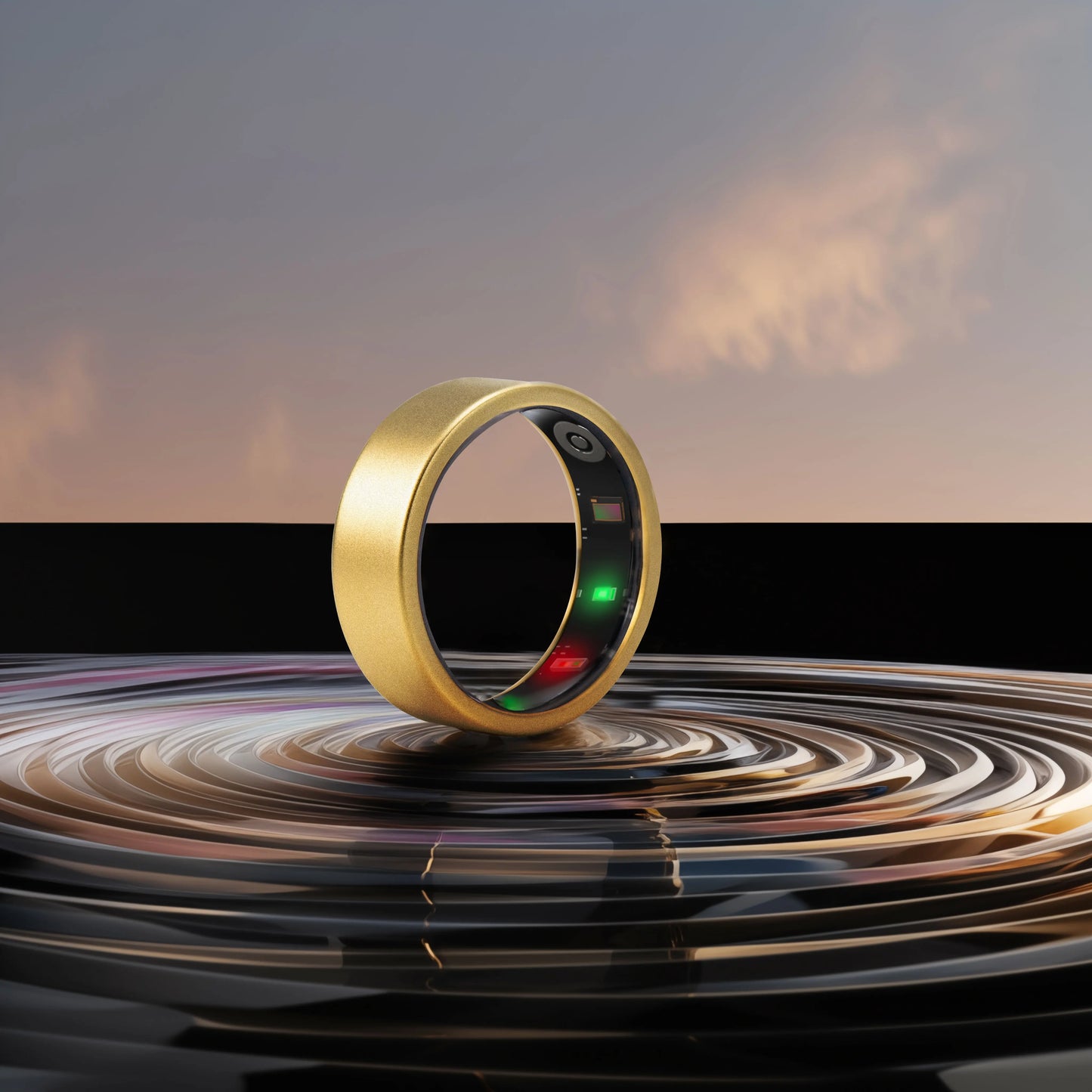 Amovan Titanium Smart Health & Fitness Tracking Ring