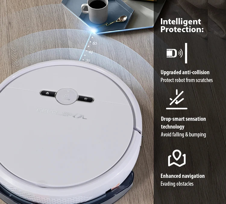 WiFi Alexa Voice Control Robotic Vacuum Cleaner