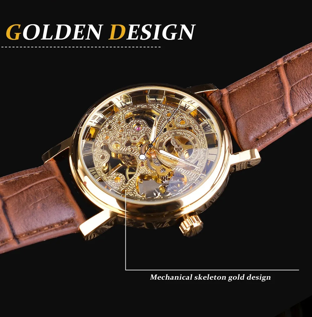 Men’s Winner Luxury Leather Strap Watch