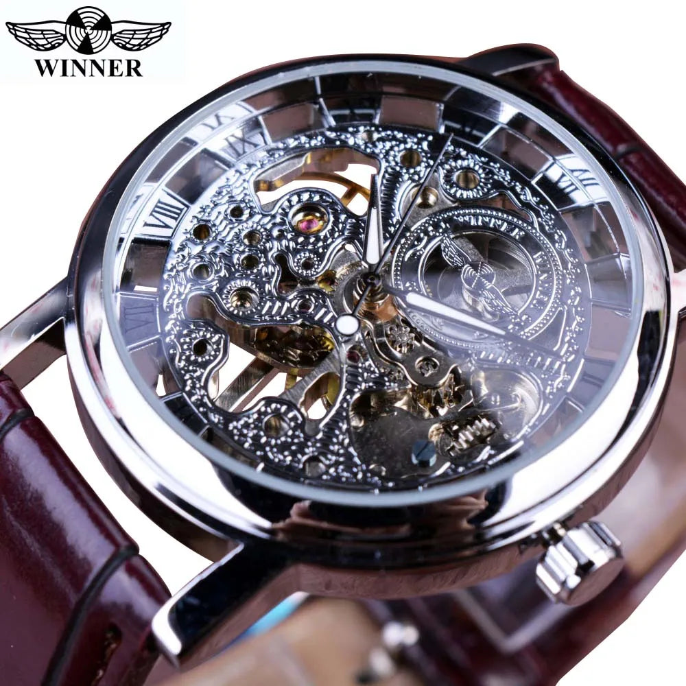 Men’s Winner Luxury Leather Strap Watch