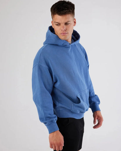 Antibes Heavyweight Hoodie Blue