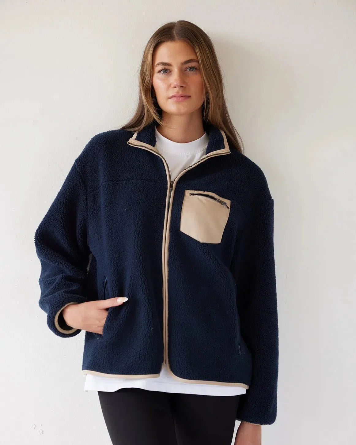 Sherpa Fleece Navy