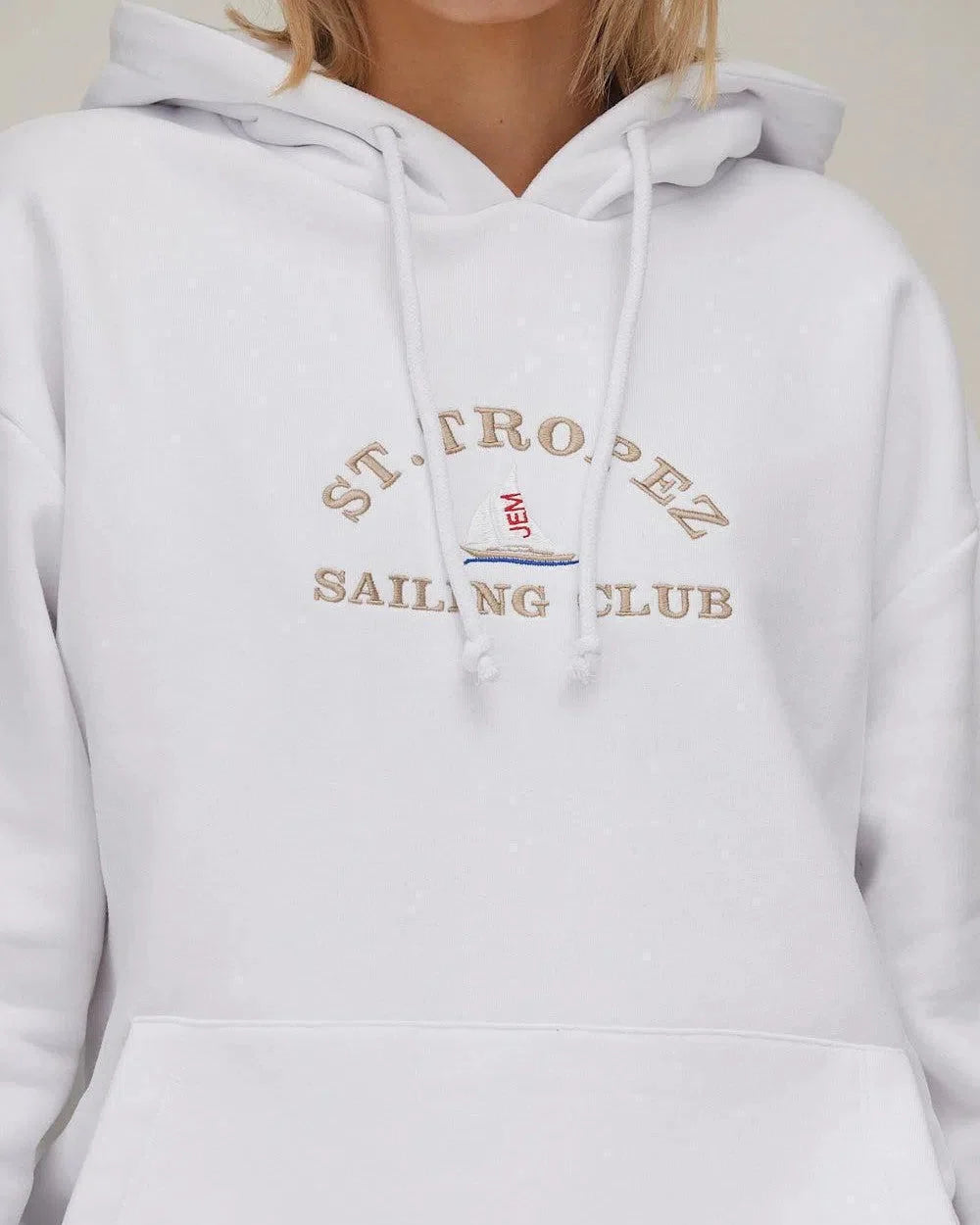 St Tropez Hoodie White