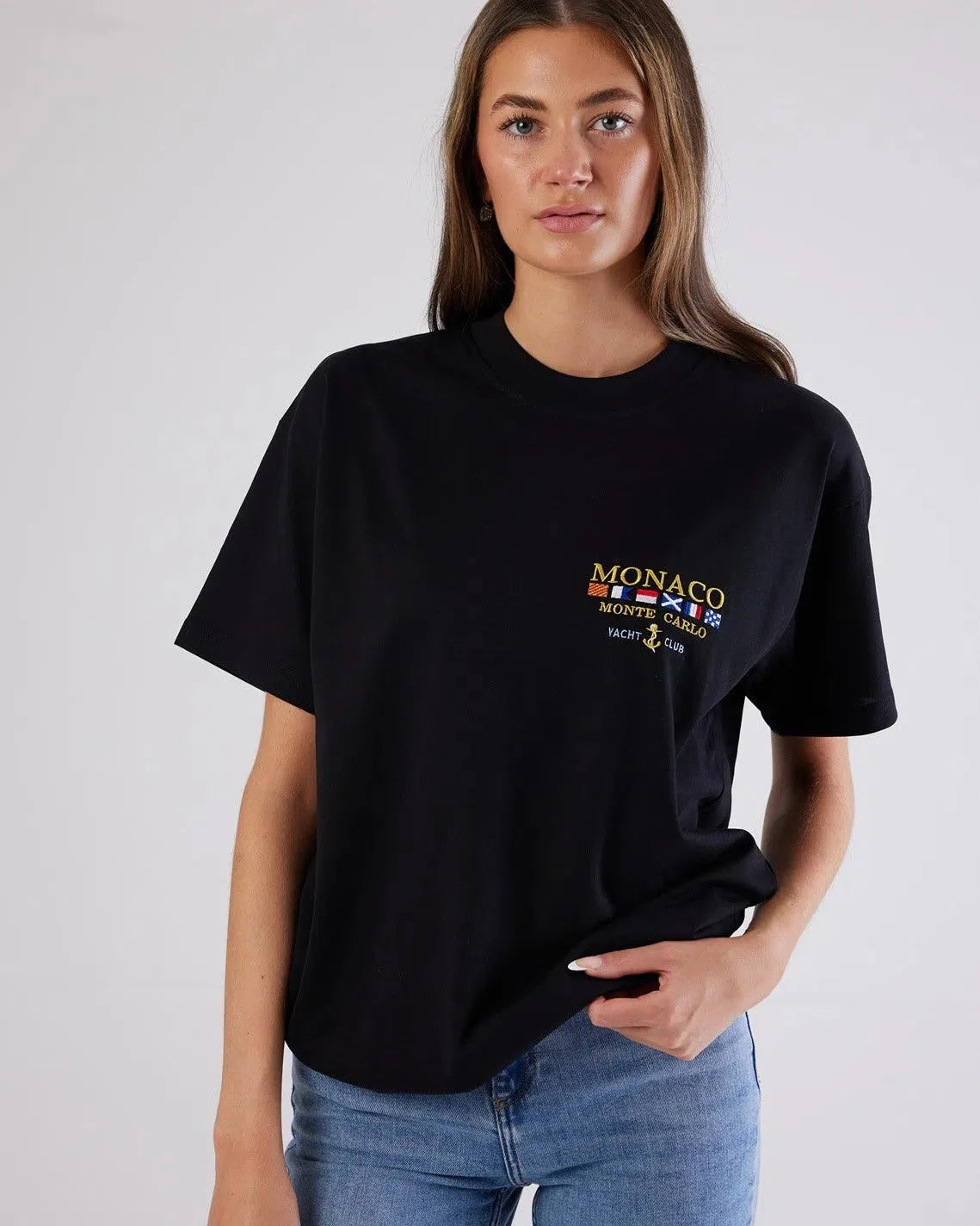Monaco Small Logo T-Shirt Black