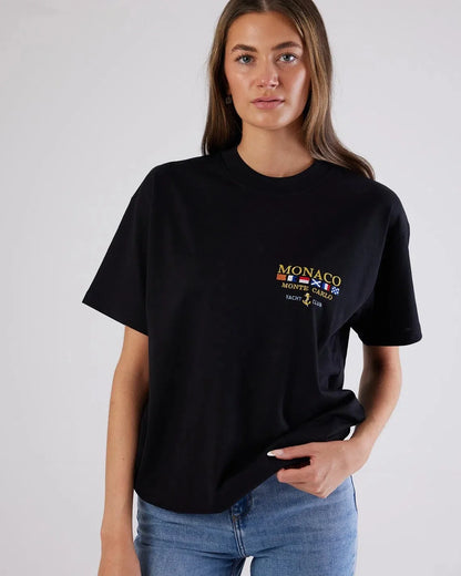 Monaco Small Logo T-Shirt Black