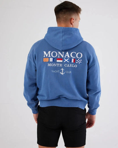 Monaco Heavyweight Hoodie Blue
