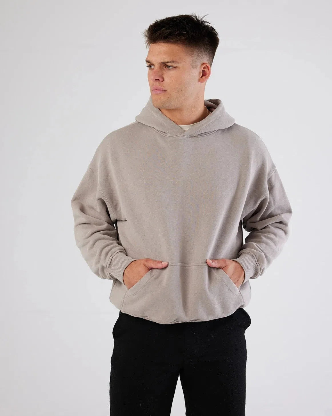 Monaco Heavyweight Hoodie Beige