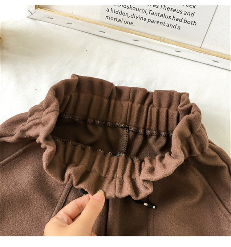 Women’s High-Waisted Wool-Blend Wide-Leg Shorts
