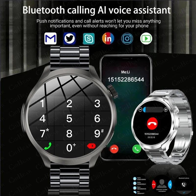 ALM TrekPro Smart Watch – 1.85” AMOLED Outdoor & Fitness Watch