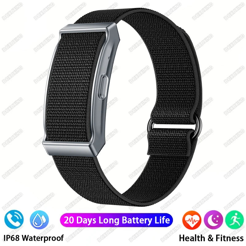 BOXUXING Screen-Free Fitness & Health Tracking Smart Wristband