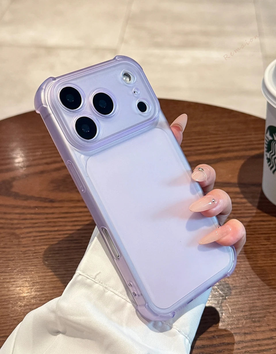 Matte Clear Protective Phone Case for iPhone