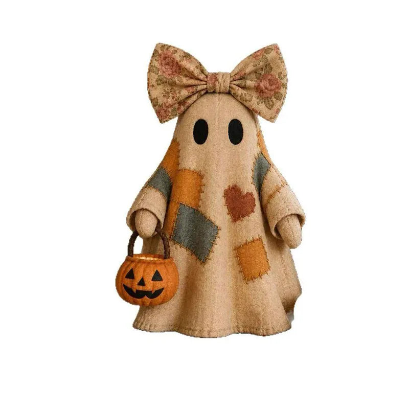 Halloween Patchwork Ghost Halloween Decor Patchwork Ghost Halloween Ornament Festival Gift Small Gifts