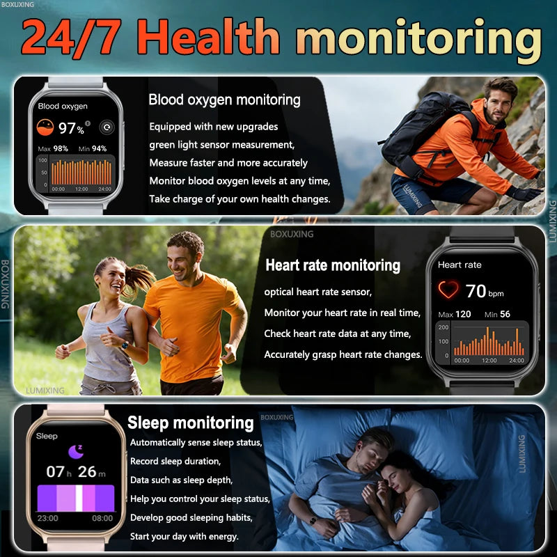 BOXUXING Women’s Bluetooth Calling Fitness Smartwatch
