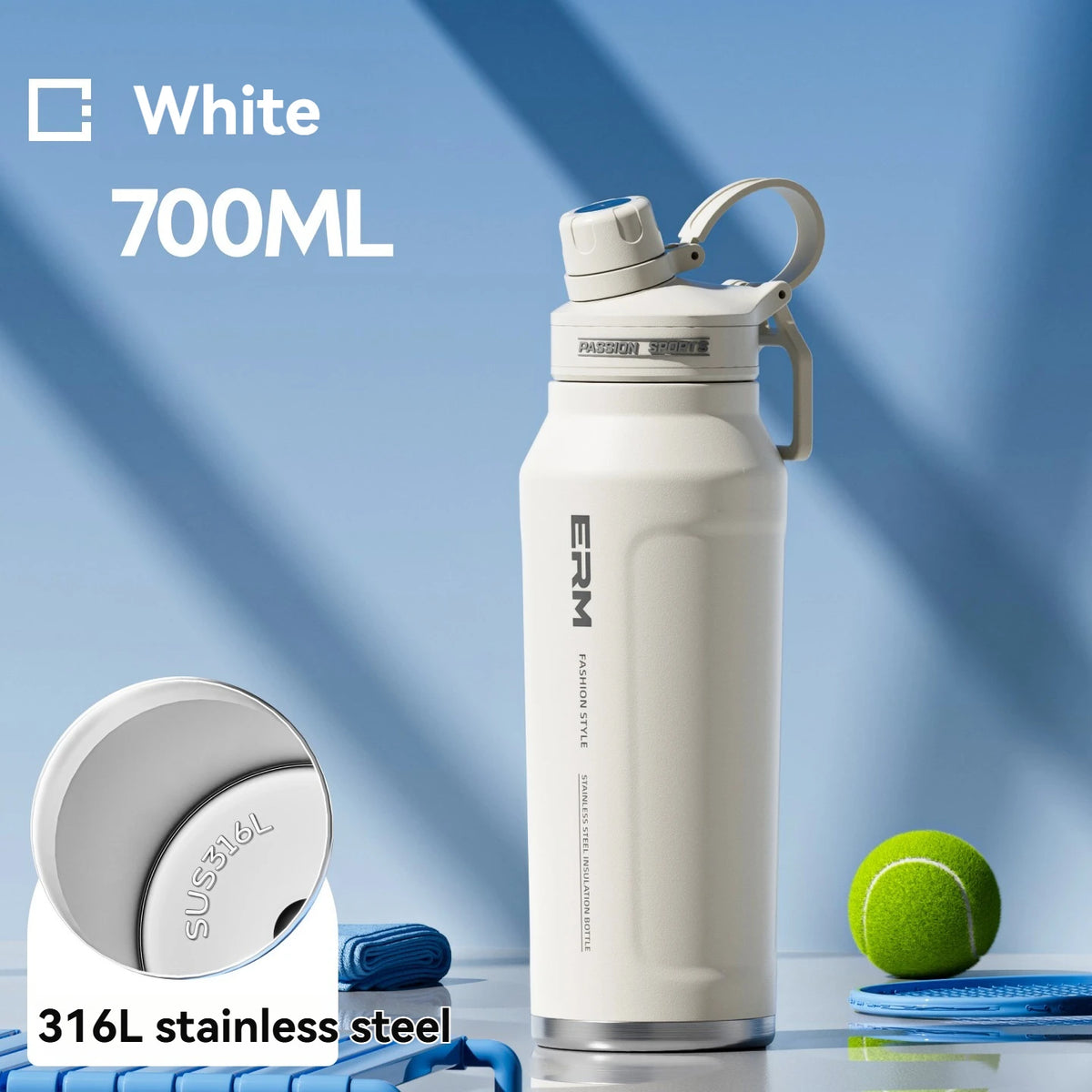 Stainless Steel Insulated Straw Water Bottle