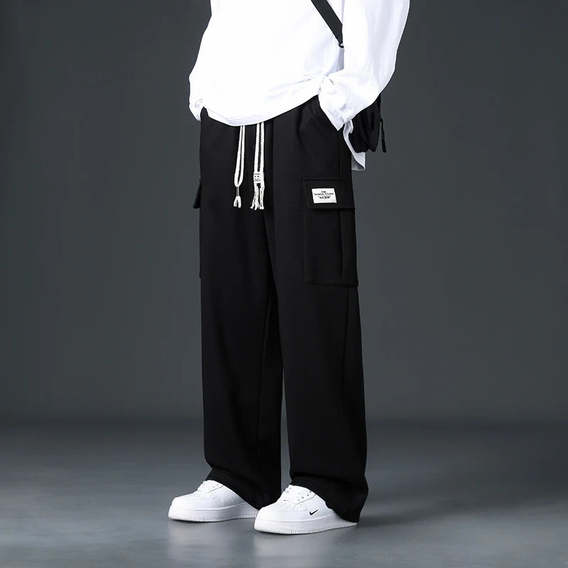 Men’s Loose-Fit Wide-Leg Joggers