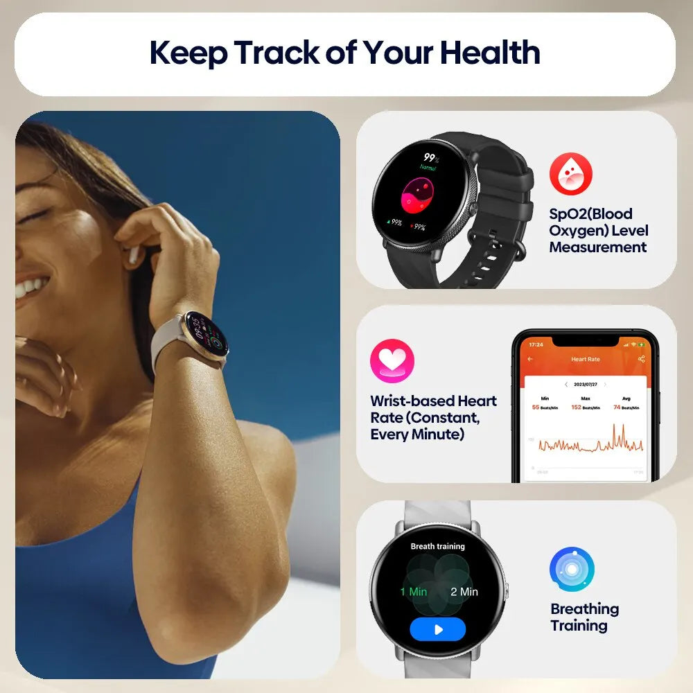 Zeblaze GTR 3 Pro AMOLED Bluetooth Calling Smartwatch