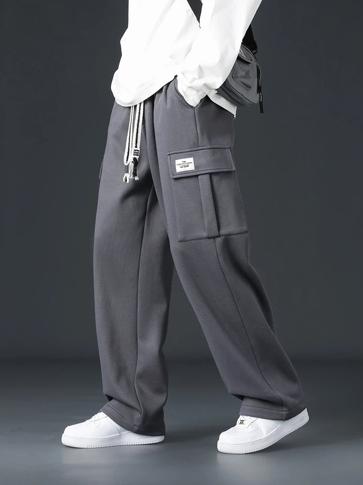 Men’s Loose-Fit Wide-Leg Joggers