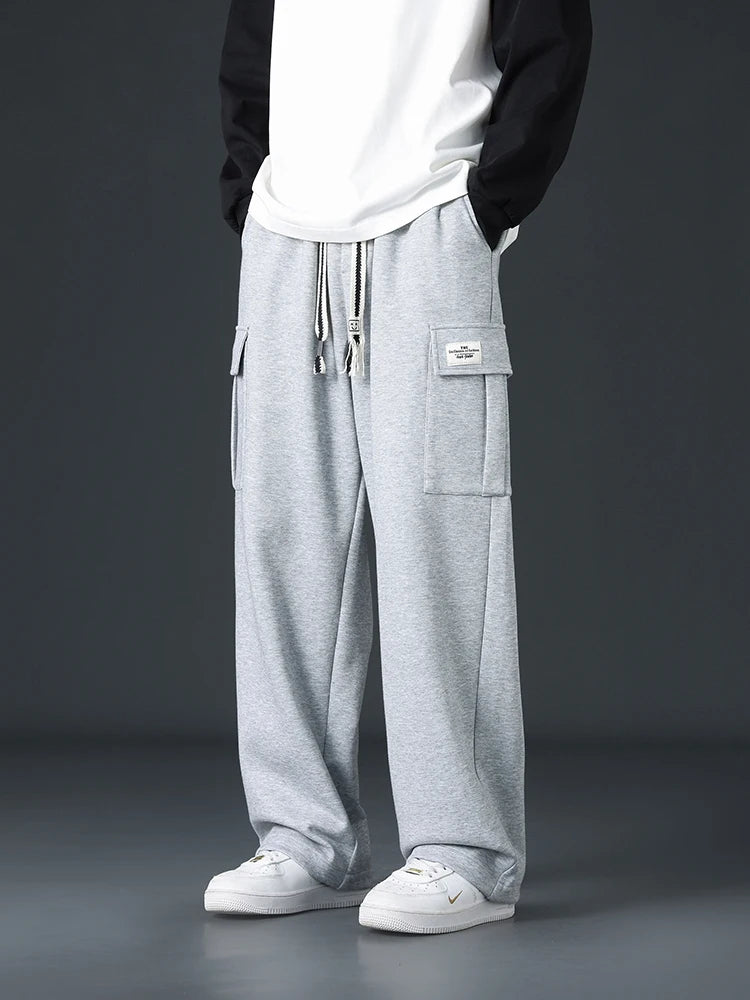 Men’s Loose-Fit Wide-Leg Joggers