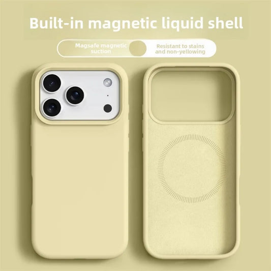 Magnetic Liquid Silicone Phone Case for iPhone 16 & 17 Series