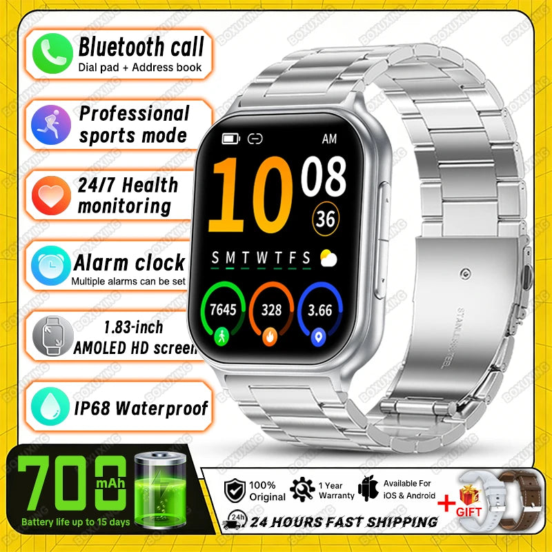 BOXUXING Women’s Bluetooth Calling Fitness Smartwatch