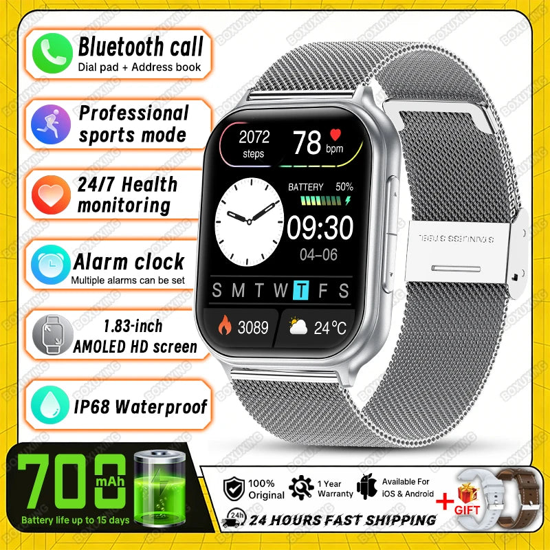BOXUXING Women’s Bluetooth Calling Fitness Smartwatch