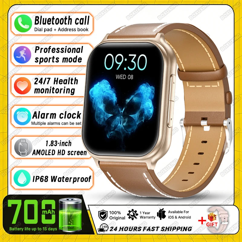 BOXUXING Women’s Bluetooth Calling Fitness Smartwatch
