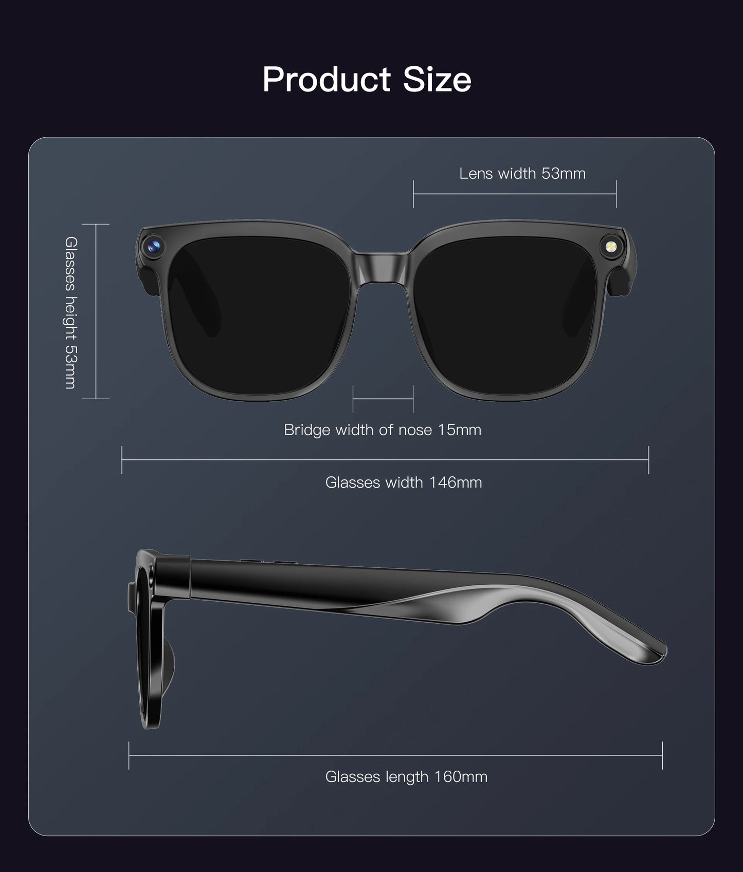 GUHUAVMI M02S AI Camera & Translation Smart Glasses