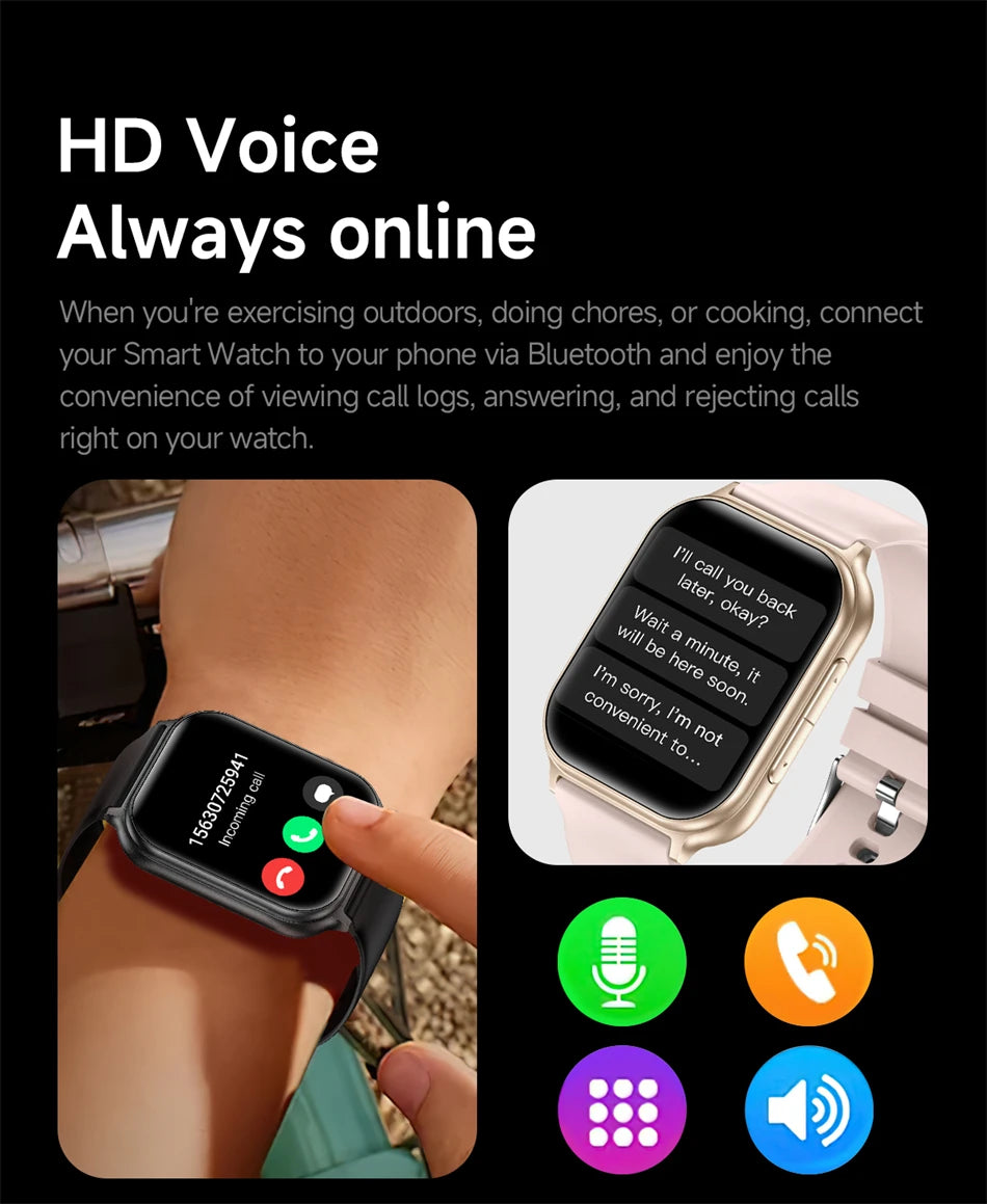 BOXUXING Women’s Bluetooth Calling Fitness Smartwatch