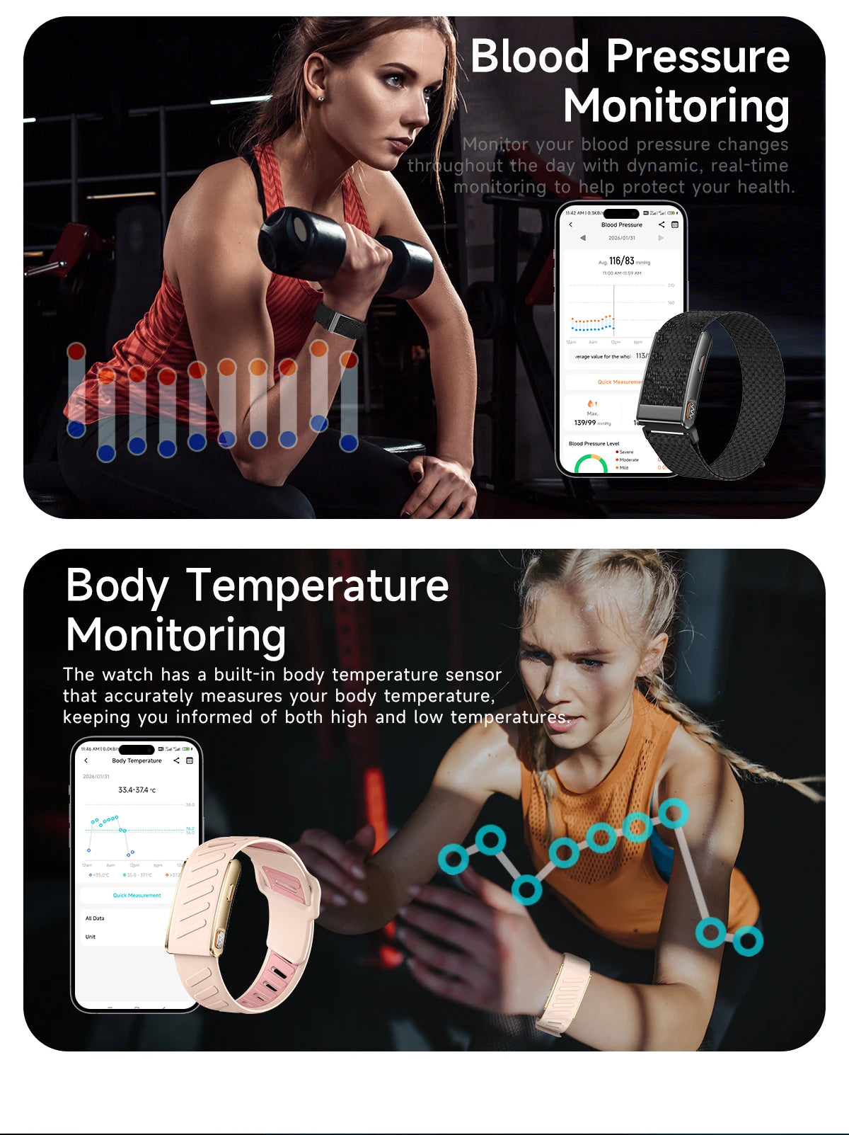 VWAR Loop Life Screenless Fitness & Health Tracker