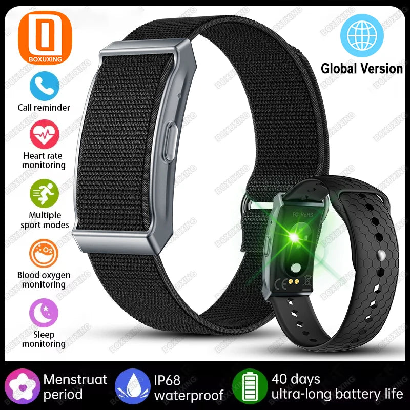 BOXUXING Screen-Free Fitness & Health Tracking Smart Wristband