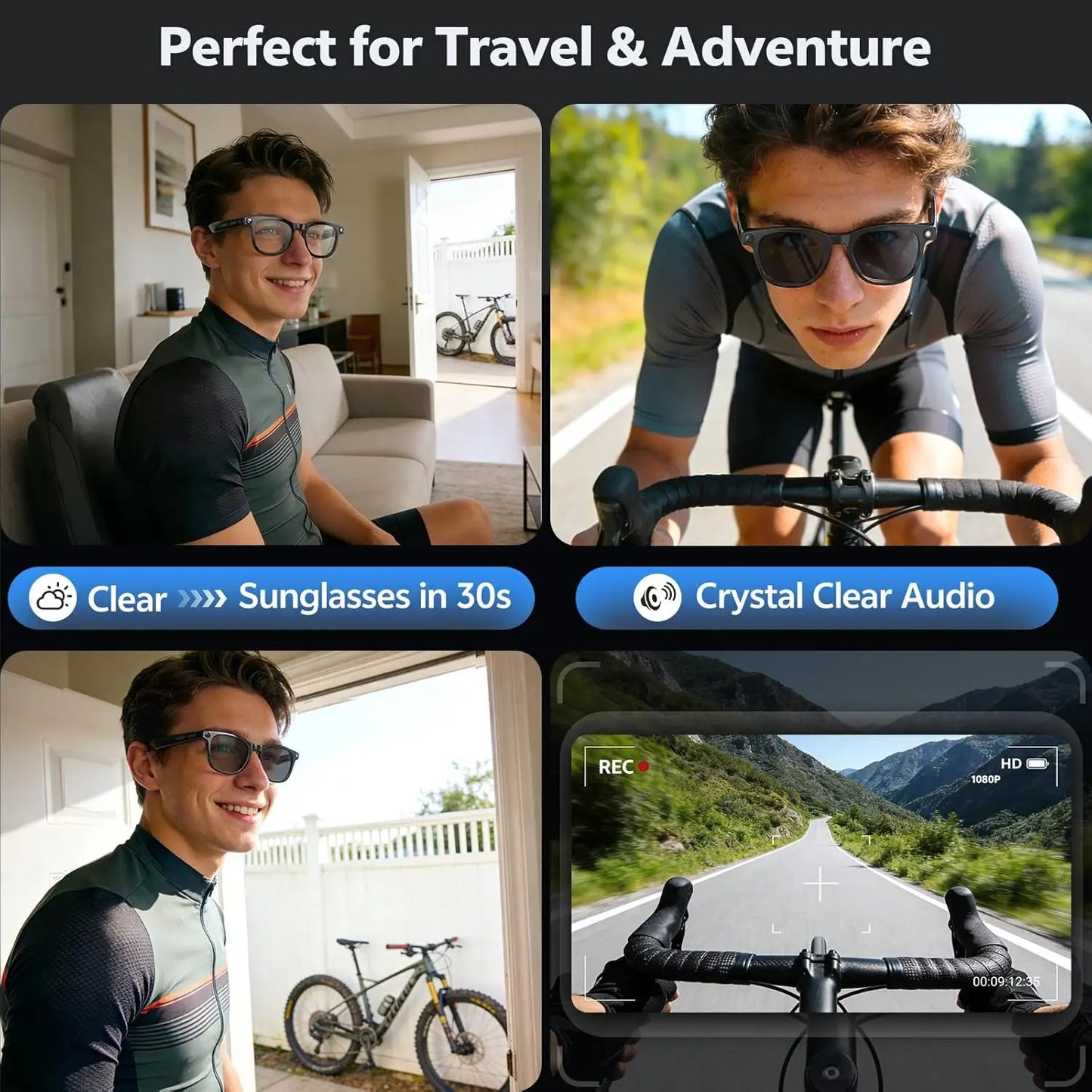GUHUAVMI M02S AI Camera & Translation Smart Glasses
