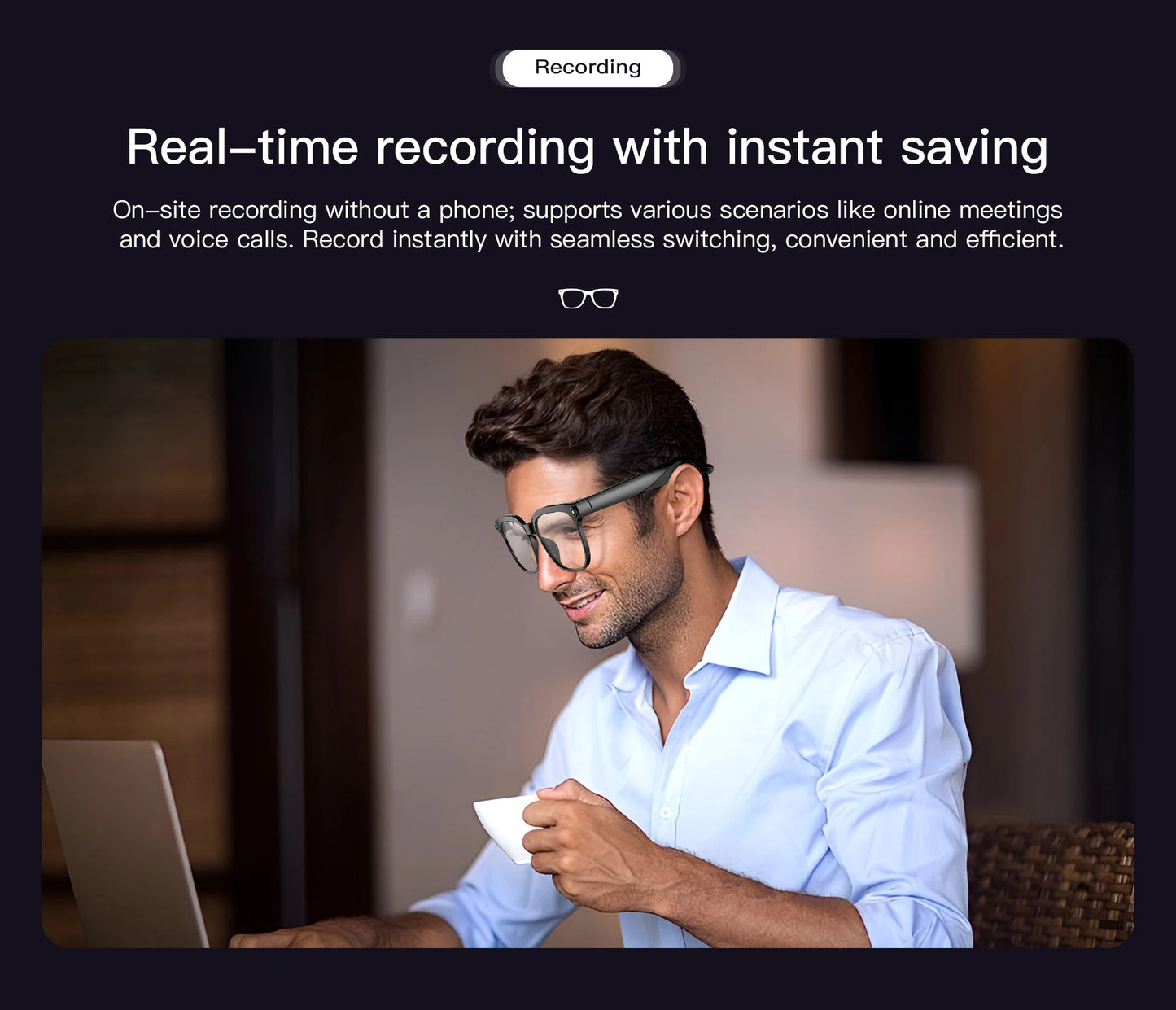 GUHUAVMI M02S AI Camera & Translation Smart Glasses
