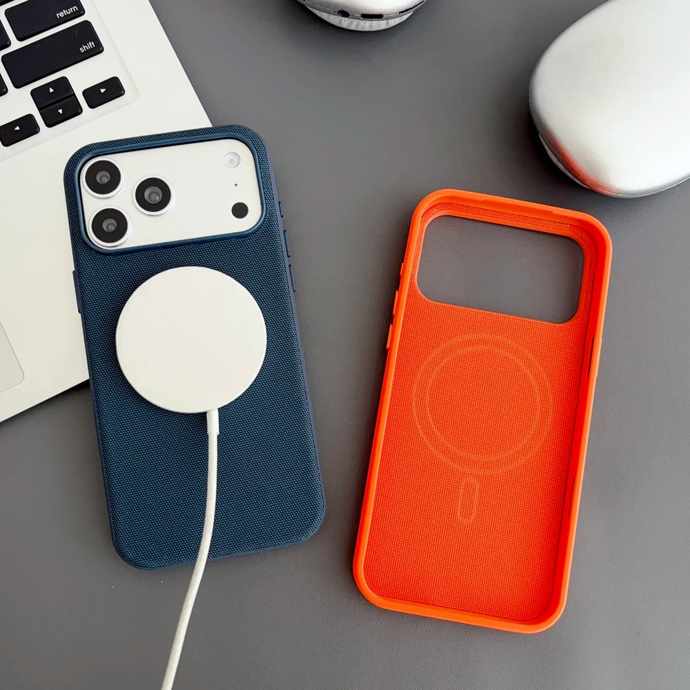 Premium Woven Magnetic Phone Case for iPhone
