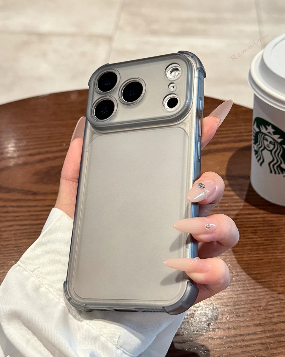 Matte Clear Protective Phone Case for iPhone