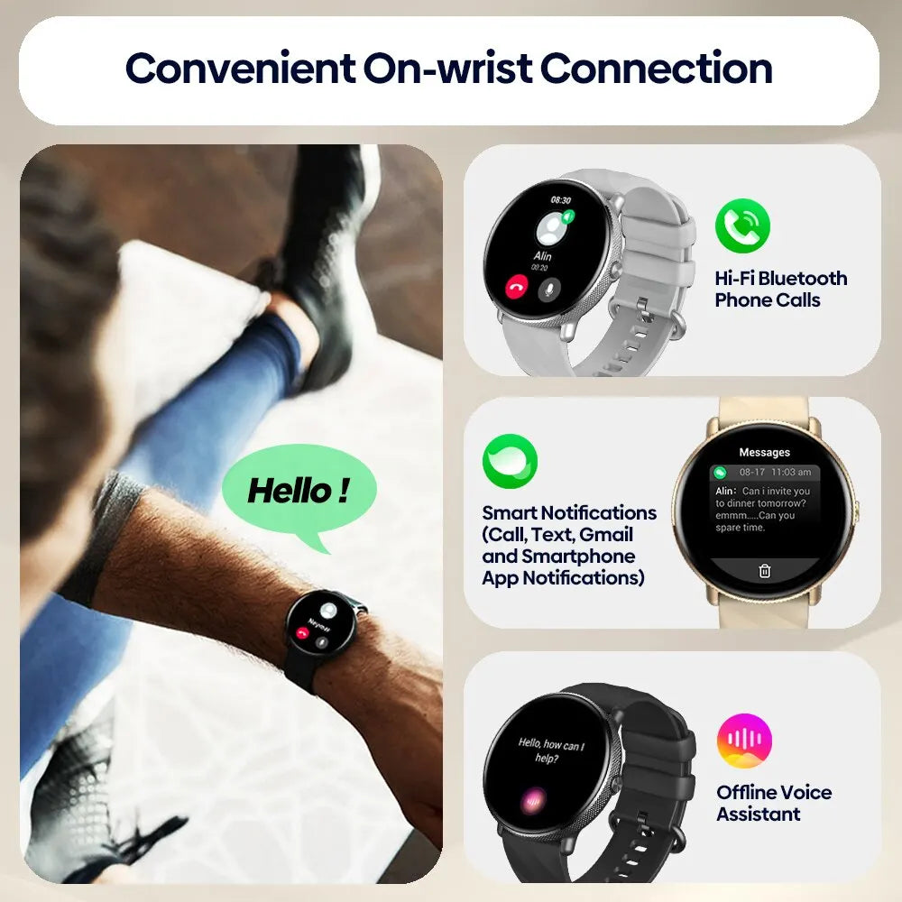 Zeblaze GTR 3 Pro AMOLED Bluetooth Calling Smartwatch