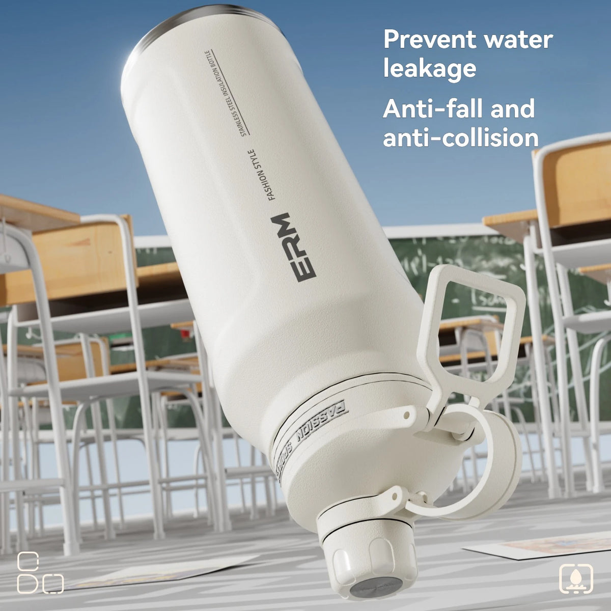 Stainless Steel Insulated Straw Water Bottle