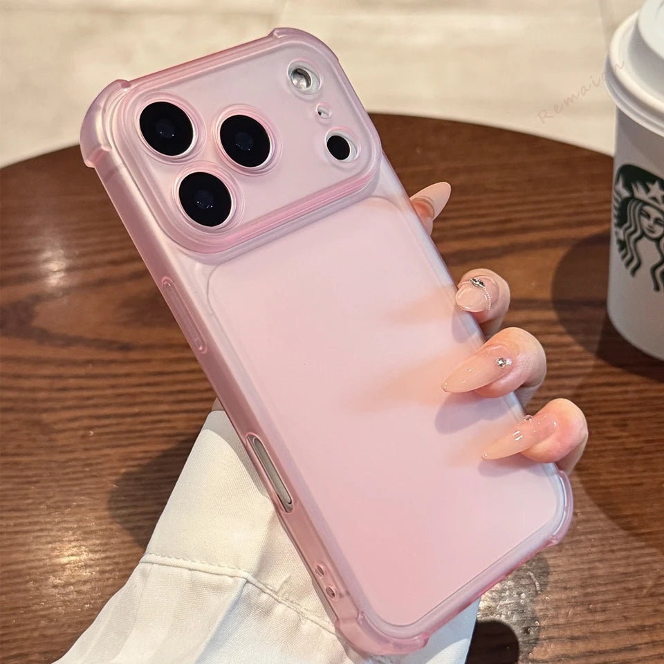 Matte Clear Protective Phone Case for iPhone