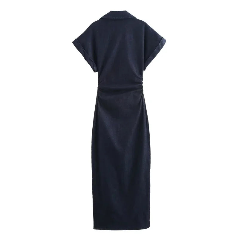 ETJ 1975 Series Women’s Denim Midi Dress