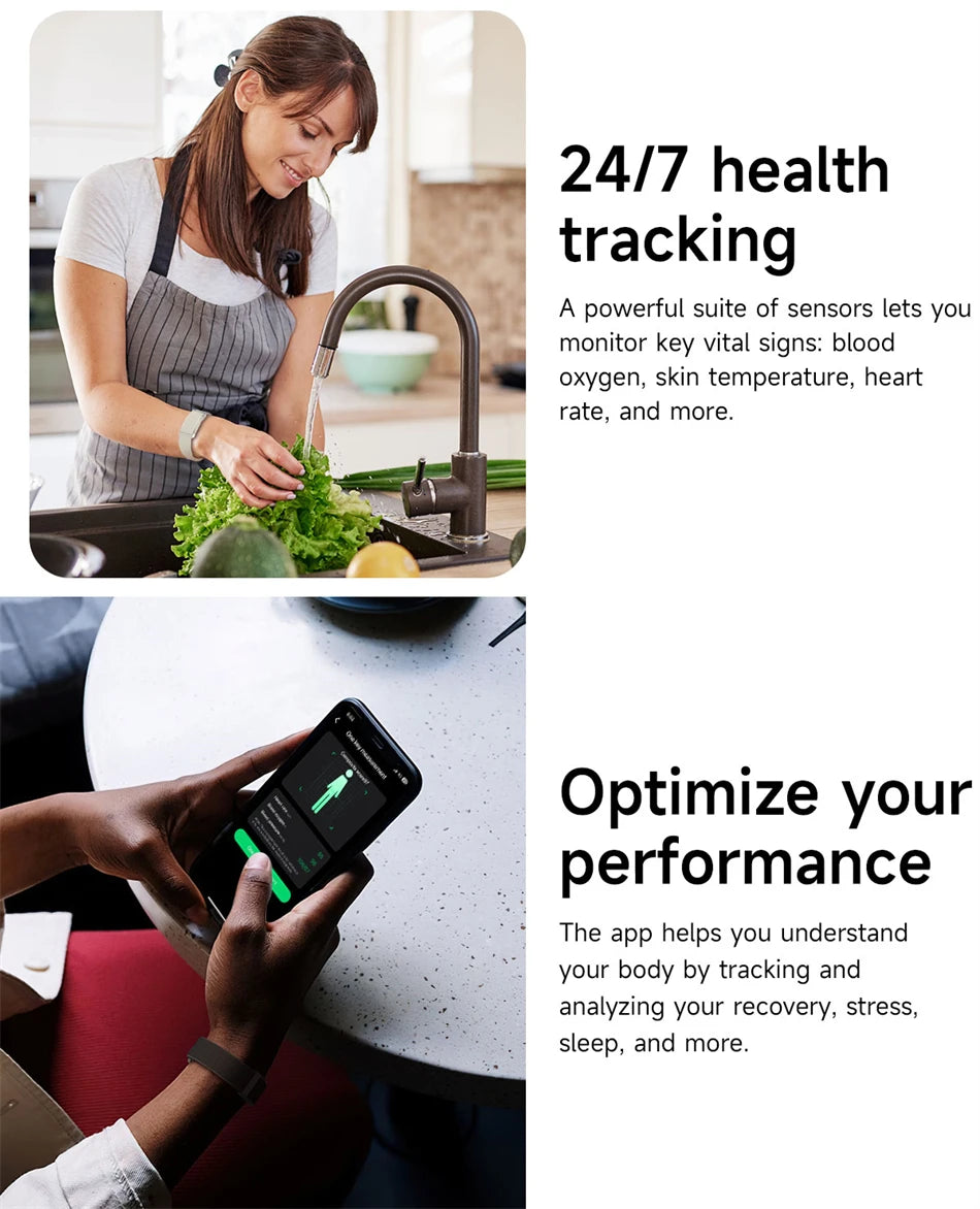 BOXUXING Screen-Free Fitness & Health Tracking Smart Wristband