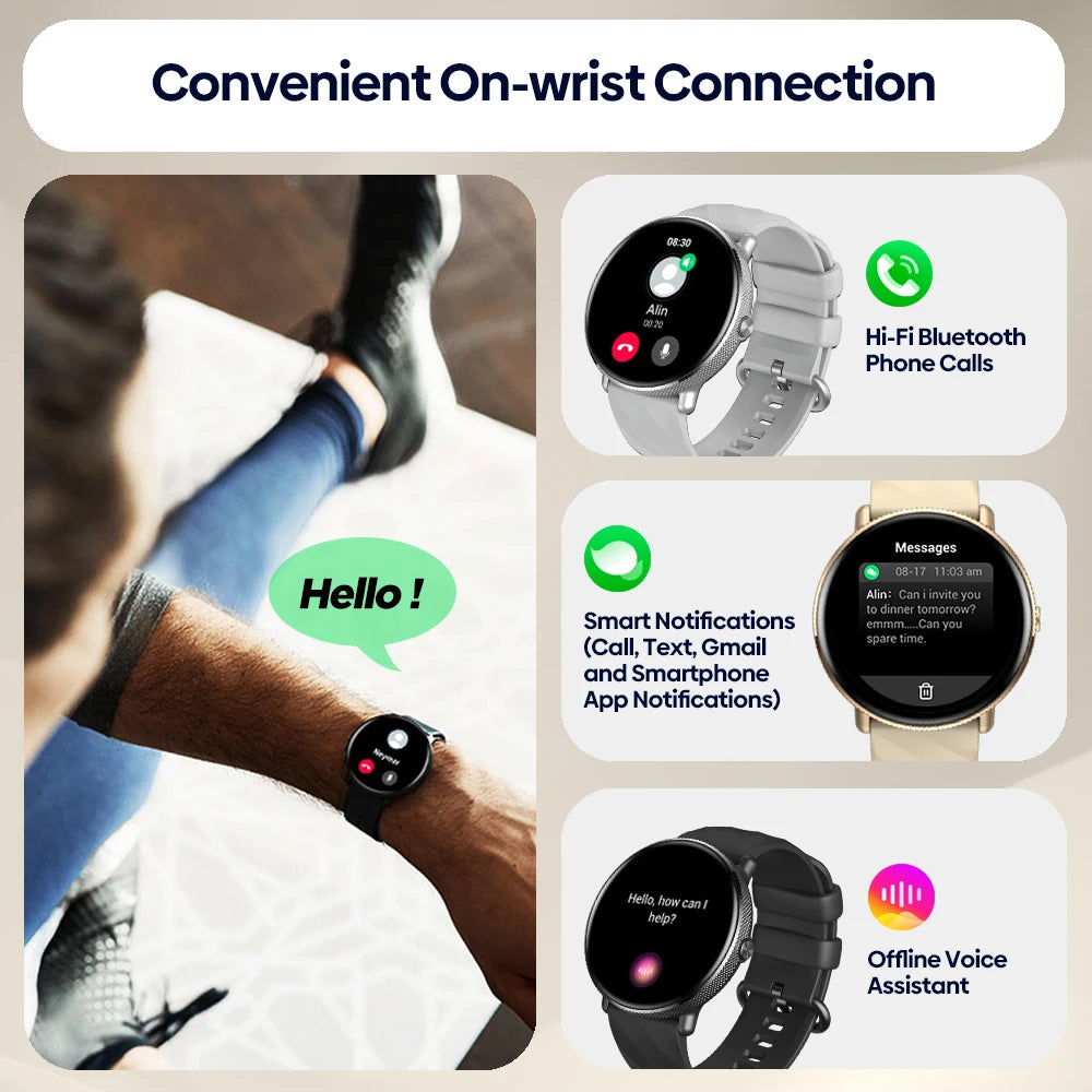 Zeblaze GTR 3 Pro AMOLED Bluetooth Calling Smartwatch