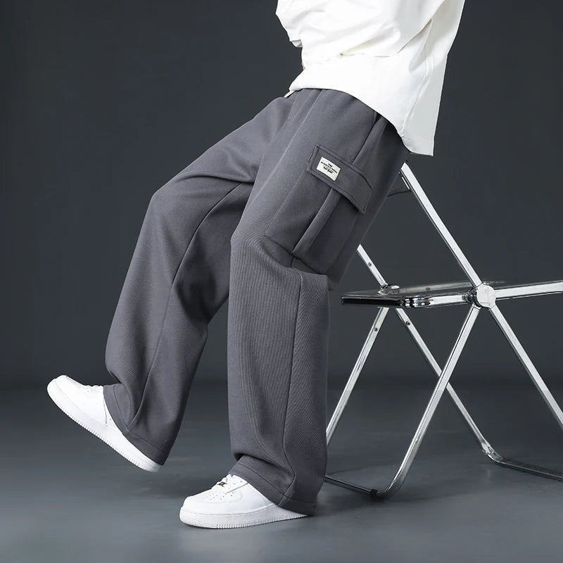 Men’s Loose-Fit Wide-Leg Joggers
