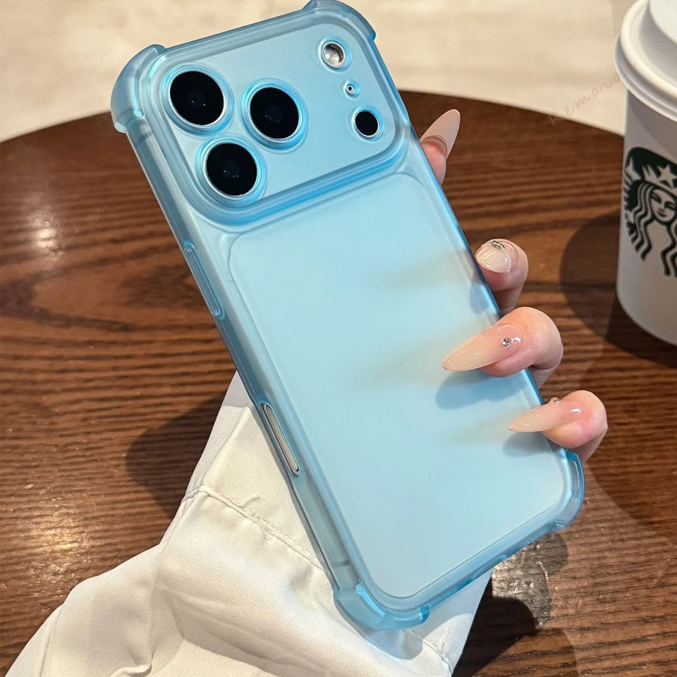 Matte Clear Protective Phone Case for iPhone