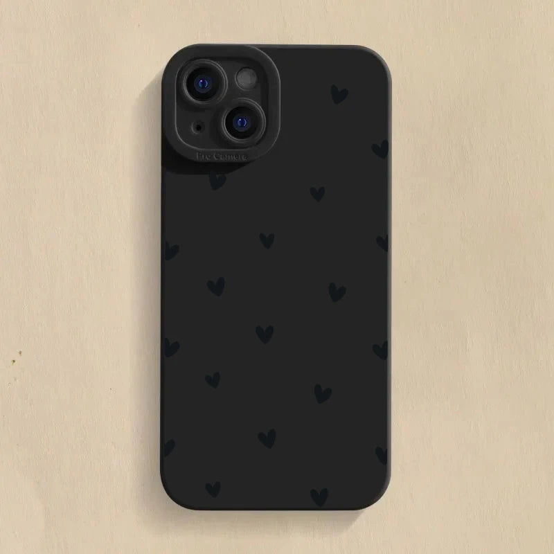 Love Heart Phone Case for iPhone – Shockproof Soft Cover