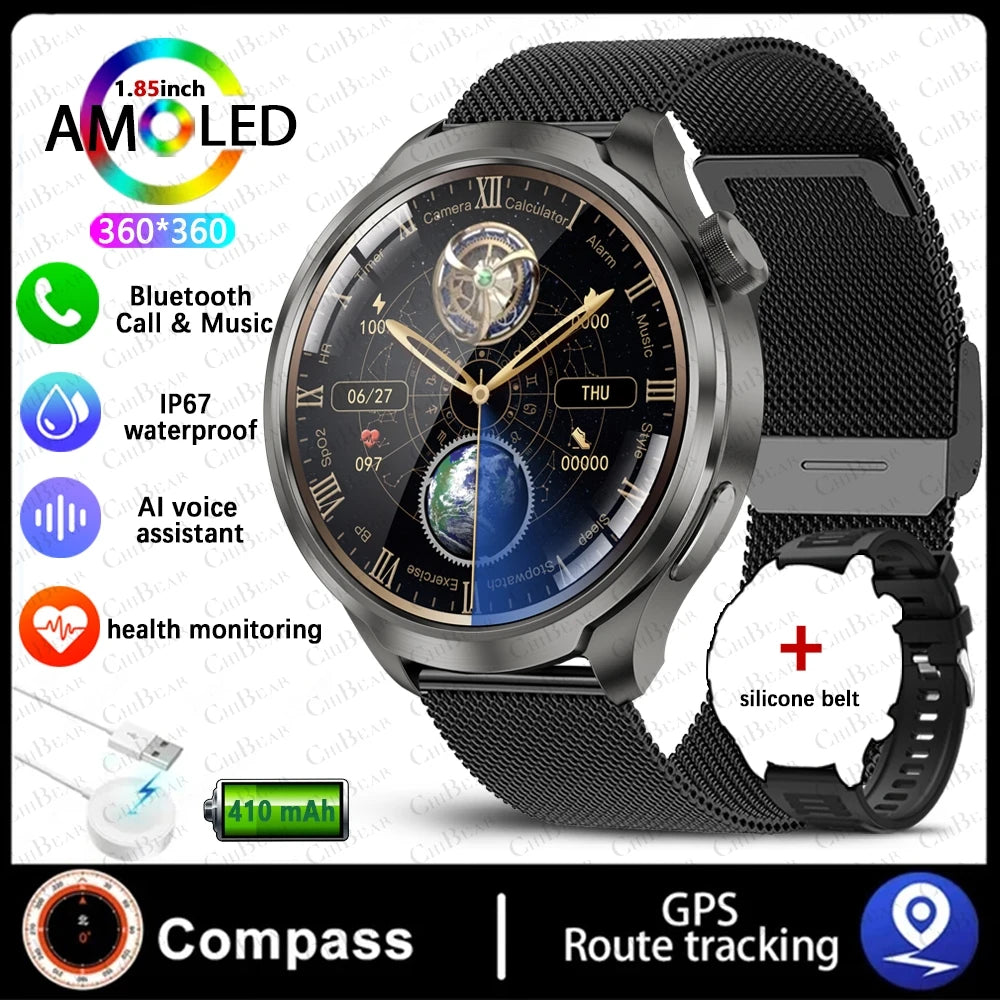 ALM TrekPro Smart Watch – 1.85” AMOLED Outdoor & Fitness Watch