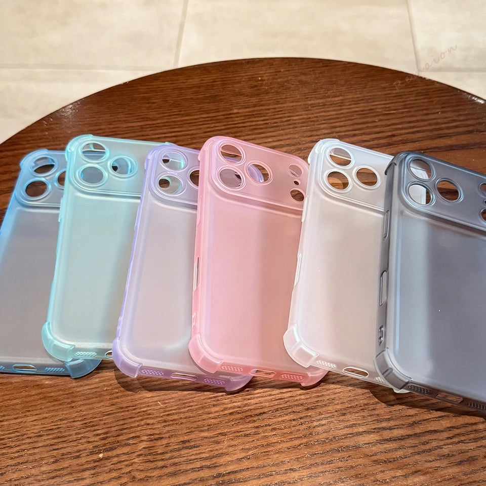 Matte Clear Protective Phone Case for iPhone