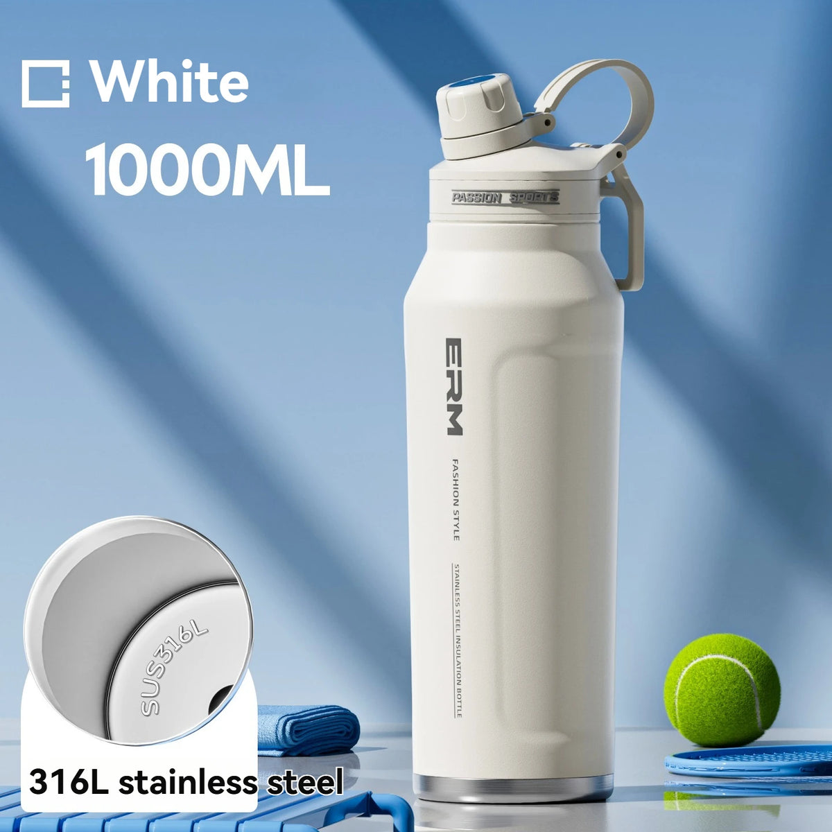 Stainless Steel Insulated Straw Water Bottle