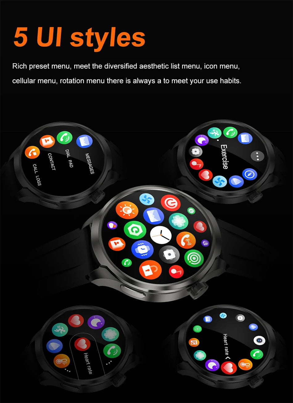 ALM TrekPro Smart Watch – 1.85” AMOLED Outdoor & Fitness Watch
