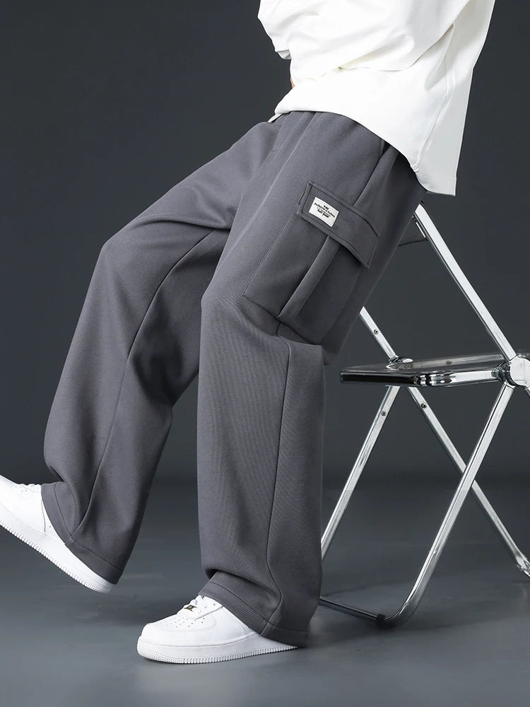 Men’s Loose-Fit Wide-Leg Joggers