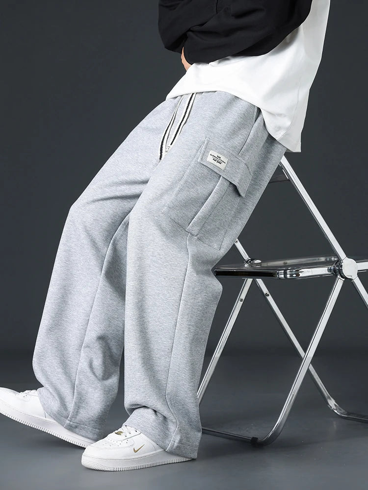 Men’s Loose-Fit Wide-Leg Joggers