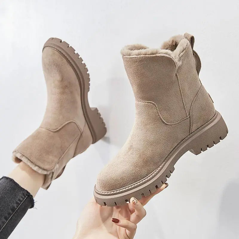 Women's Thick Cotton Furry Boots